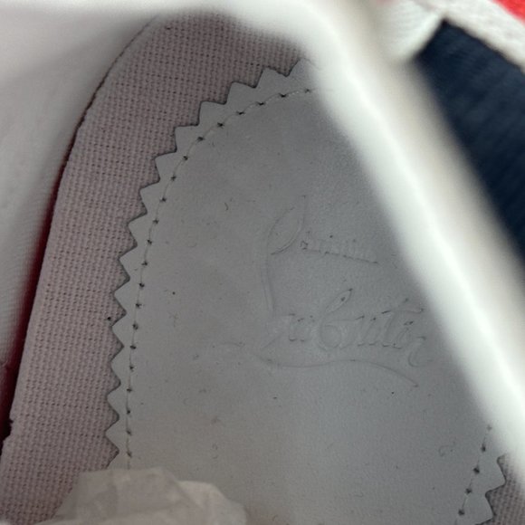 Christian Louboutin PEDRO DONNA FLAT High Hi Top Canvas Sneakers Shoes - Picture 11 of 13